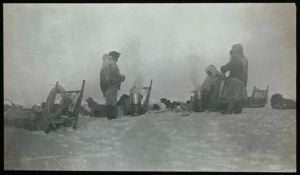 Image of Three Men and Sledges